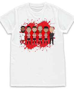 Sheff Utd Vector Heroes Splash White T-Shirt 2023-24