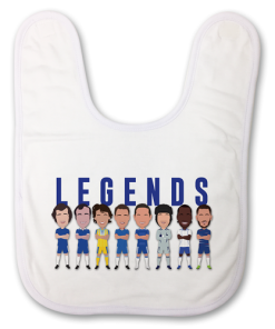 Chelsea Legends Baby Bib Vector Heroes