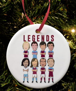 West Ham Legends Christmas Tree Decoration Vector Heroes