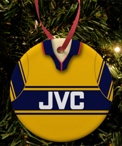 Arsenal Away 1997 Retro Kit Christmas Tree Decoration