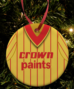 Liverpool Away 1982 Retro Kit Christmas Tree Decoration