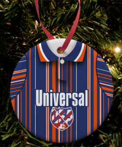 Luton Away 1994 Retro Kit Christmas Tree Decoration
