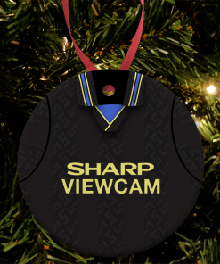 Man Utd Away 1993 Retro Kit Christmas Tree Decoration