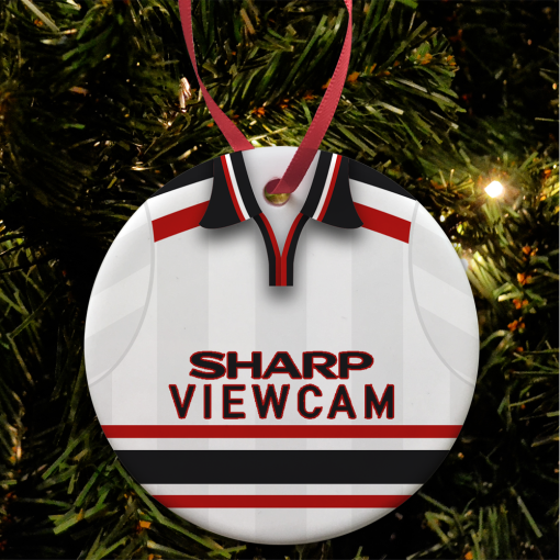 Man Utd Away 1998 Retro Kit Christmas Tree Decoration
