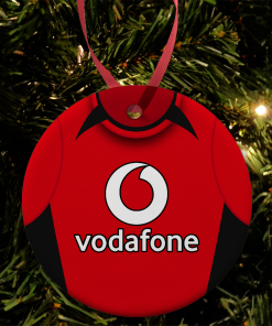 Man Utd Home 2002 Retro Kit Christmas Tree Decoration