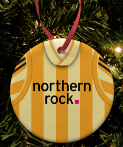 Newcastle Utd Retro Away Shirt 2009 Christmas Tree Decoration