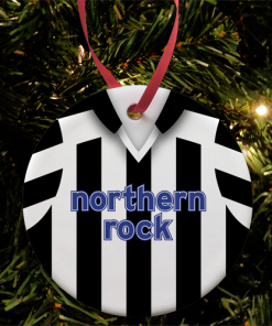 Newcastle Utd Retro Home Shirt 2003 Christmas Tree Decoration