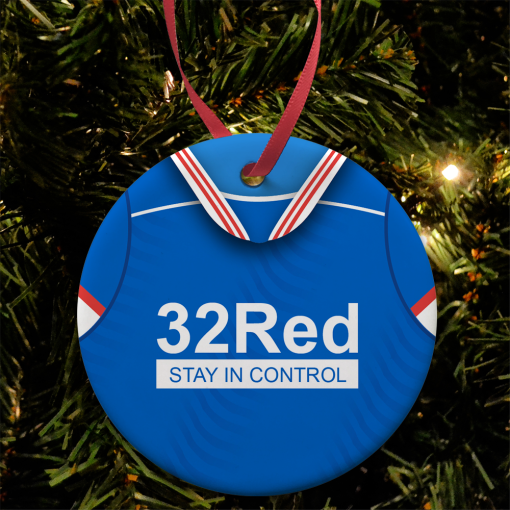 Rangers Retro Shirt 2020 Christmas Tree Decoration