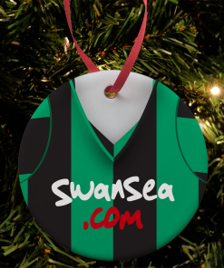 Swansea Away 2007 3rd Shirt Retro Kit Christmas Tree Decoration