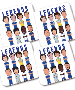 Chelsea Legends Vector Heroes Coasters 4 Pack