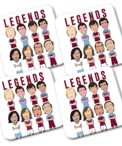 West Ham Legends Vector Heroes Coasters 4 Pack