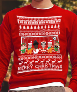 Arsenal Vector Heroes Christmas Jumper Red