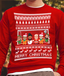 Liverpool Vector Heroes Christmas Jumper Red