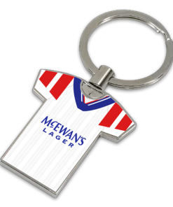 Rangers Classic Kits Away 1992 Retro Metal Shirt Keyring