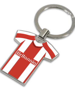 Stoke Classic Kits Home 2008 Retro Metal Shirt Keyring