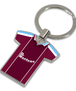 West Ham Classic Kits Home 1999 Retro Metal Shirt Keyring