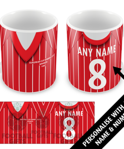 Aberdeen Home Shirt 1983 Personalised Retro Kit Mug