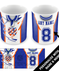 Luton Town Home Shirt 1991 Personalised Retro Kit Mug