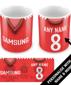 Wimbledon Away Shirt 1989 Personalised Retro Kit Mug