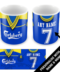 Wimbledon Home Shirt 1988 Personalised Retro Kit Mug
