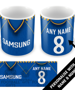 Wimbledon Home Shirt 1989 Personalised Retro Kit Mug