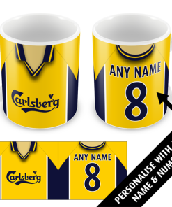 Wrexham Away Shirt 1998 Personalised Retro Kit Mug