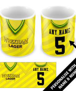 Wrexham Away Shirt 1993 Personalised Retro Kit Mug