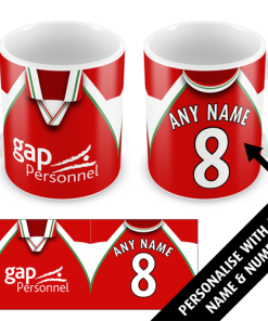 Wrexham Home Shirt 2002 Personalised Retro Kit Mug
