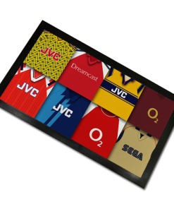Arsenal Classic Shirts Retro Home & Away Shirts Kit Montage Bar Runner