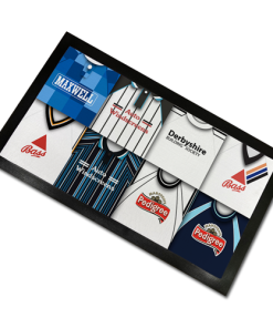 Derby Classic Shirts Retro Home & Away Shirts Kit Montage Bar Runner