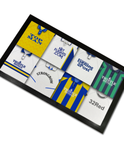 Leeds Classic Shirts Retro Home & Away Shirts Kit Montage Bar Runner