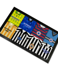 Newcastle Classic Shirts Retro Home & Away Shirts Kit Montage Bar Runner