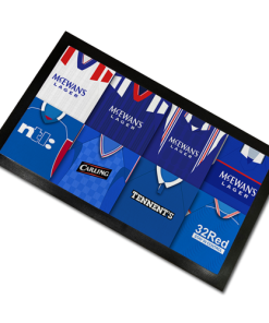 Rangers Classic Shirts Retro Home & Away Shirts Kit Montage Bar Runner