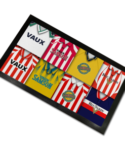 Sunderland Classic Shirts Retro Home & Away Shirts Kit Montage Bar Runner