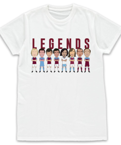 West Ham Legends Vector Heroes White T-Shirt