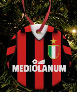 AC Milan Retro Shirt Kit Home 1988 Christmas Tree Decoration