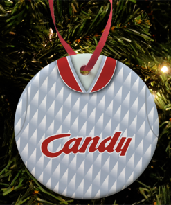 Liverpool Away 1990 Retro Kit Christmas Tree Decoration