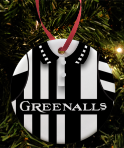 Newcastle Utd Retro Shirt Kit Home 1990 Christmas Tree Decoration