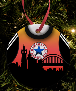 Newcastle Utd Retro Shirt Kit Keeper 1996 Christmas Tree Decoration