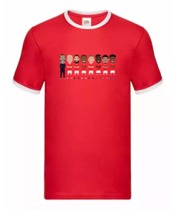 Nottingham Forest Vector Heroes Players Red Contrast T-Shirt