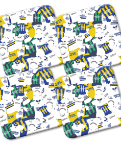 Leeds Utd Retro Shirts Classic Kits Mash Coasters Pack Of 4