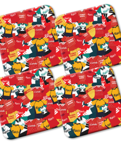 Liverpool Retro Shirts Classic Kits Mash Coasters Pack Of 4