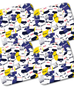 Spurs Retro Shirts Classic Kits Mash Coasters Pack Of 4