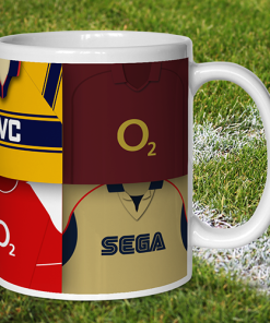 Alternative view of Arsenal Retro Shirt Montage Mug
