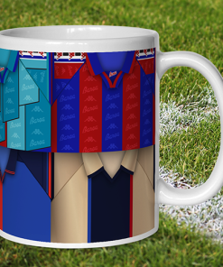 Alternative view of Aston Villa Retro Shirt Montage Mug