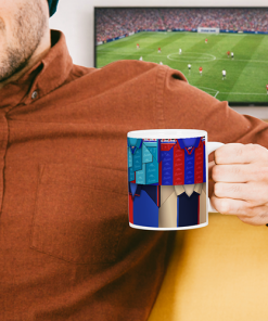 Alternative view of Barcelona Retro Shirt Montage Mug