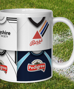 Alternative view of Derby County Retro Shirt Montage Mug