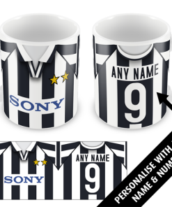 Juventus Home Shirt 1996 Personalised Retro Kit Mug