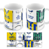 Leeds Utd Retro Shirt Montage Mug