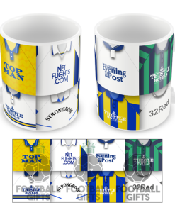 Leeds Utd Retro Shirt Montage Mug